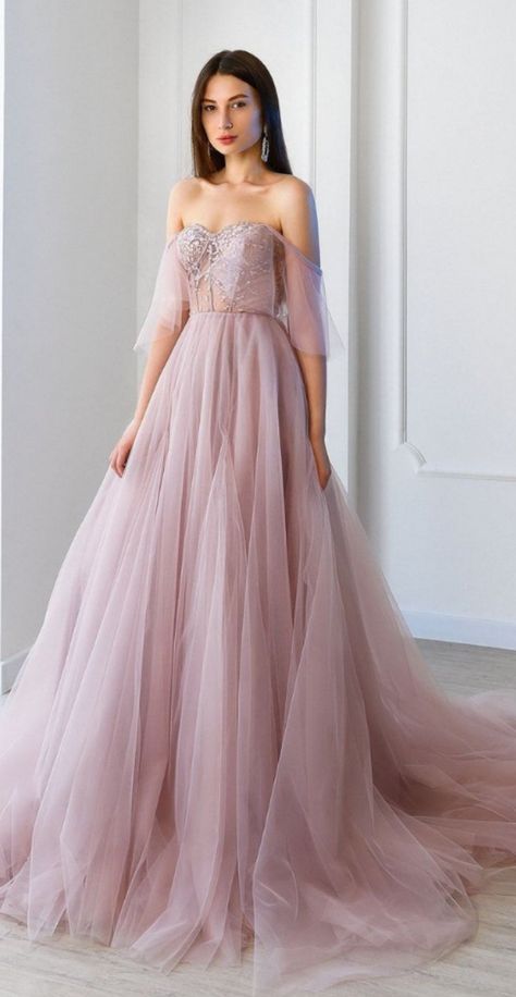 Dusty Rose Wedding Dress, Light Purple Wedding Dress, Lilac Wedding Dress, Dusty Pink Gown, Simple Corset, Dusty Rose Gown, Dusty Purple Dress, Pink Boho Wedding, Lavender Wedding Dress