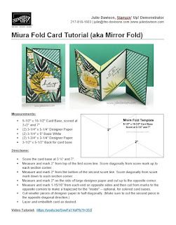 M Fold Card Tutorial, Stepper Cards Template, Mirror Fold Card Tutorial, Fun Fold Pop Up Cards, Miura Fold Card, Julie Davison Stampin Up Card Tutorials, Fun Fold Cards Tutorials Templates Free, Stampin Up Fun Folds, Fancy Fold Card Tutorials Templates