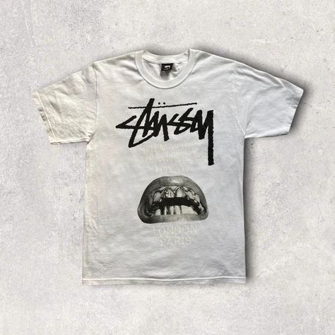 Non Fashion Grail, Stussy Tshirt, Stussy T Shirt, Stussy Shirt, Thrasher Shirt, Vintage Stussy, Tshirt Printing Design, Mens Trendy Outfits, Shirt Design Inspiration