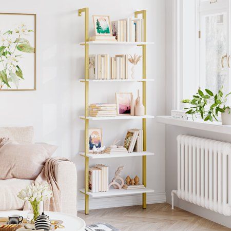 Geometric Bookcase, Dream Nursery, White Bookshelves, Ladder Bookshelf, Corner Bookshelves, Modern Bookshelf, Tall Bookcases, Framed Photos, Salon Suites