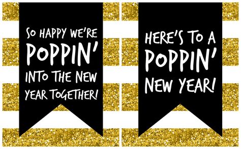 Popcorn Party Favors - Happy-Go-Lucky Popcorn Party Favors, Popcorn Decorations, Hot Cocoa Party, New Year's Eve Crafts, Kids New Years Eve, Cocoa Party, Popcorn Favors, Happy New Year Gift, Popcorn Gift