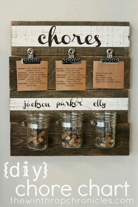 attractive chore chart Chore Jar, Chore Cards, Chore Board, Diy Organizer, Chore Chart Kids, Reward System, Chores For Kids, Charts For Kids, Organization Kids