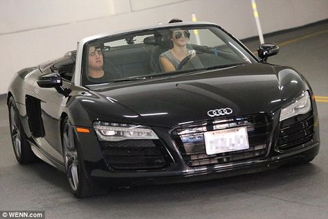 Black Convertible Car, Audi Rs8, Audi Convertible, Camaro Ss Convertible, Female Driver, Convertible Cars, Vintage Chevrolet, Jenner Girls, Black Convertible