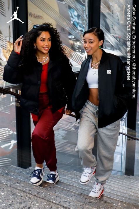 Style icons Gaby Santana and Annette Cruz always keep it real with their Jordan essentials. Shop now on Nike.com. Jordan Hoodies, Jordan Fleece, Sweatshirts Nike, Clothing Nike, Jordan Essentials, Hoodies And Sweatshirts, Keep It Real, Cute Swag Outfits