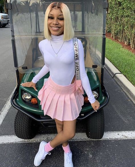 Pink Outfit With Skirt, Pink Skirt Outfit Black Women, Baddie Outfits With Skirts, Fye Outfits, Birthday Outfit For Teens, Teen Swag Outfits, Cute Birthday Outfits, Cute Skirt Outfits, Swag Outfits For Girls