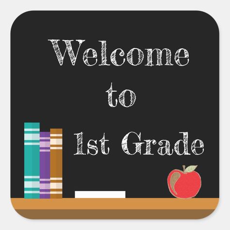 Welcome to 1st grade chalkboard stickers Welcome To 1st Grade, Grace Ann, Back To School Kindergarten, Graduation Images, Chalkboard Stickers, School Supplies For Teachers, Peppa Pig Birthday Party, School Kindergarten, Peppa Pig Birthday