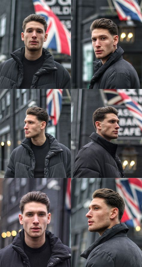 Tapered Sides Men, Smart Hairstyles Men, Pushback Hairstyle Men, Brushback Hairstyle Men, Mens Haircut Side Part, Mens Haircut Long On Top Short On Sides, Hairstyles With Hair Accessories, Gentleman Hairstyle, Taper Hairstyle