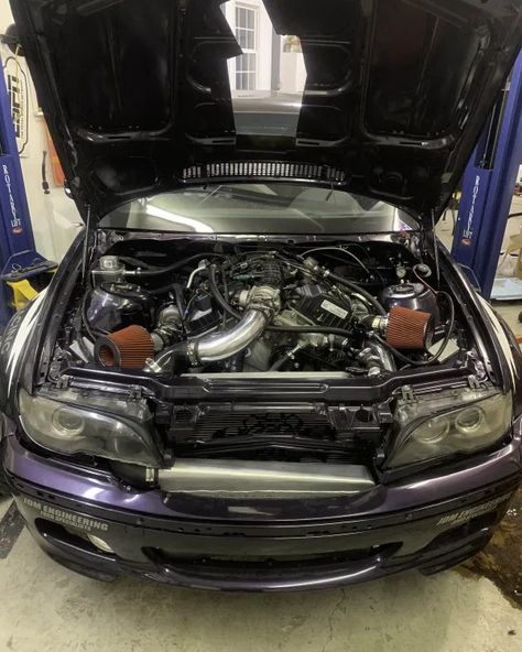 BMW E46 with a Twin-Turbo Ecoboost V6 – Engine Swap Depot Bmw E46 Sedan, E46 Sedan, Nissan S13, Bmw Turbo, Bmw Engines, V6 Engine, Engine Swap, Family Friend, Classic Cars Trucks