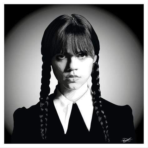 Digital drawing of Jenna Ortega's Wednesday Addams. Jenna Ortega Drawing Wednesday, Wednesday Addams Jenna Ortega Drawing, Wednesday Sketch Jenna Ortega, Wednesday Addams Sketch Jenna Ortega, Drawing Of Wednesday Addams, Jenna Ortega Drawing, Wednesday Addams Sketch, Wednesday Addams Drawing, Wednesday Addams Art