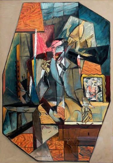 Portrait of Alfred Flechtheim, 1914 by Louis Marcoussis (Polish 1878-1941) Picasso Famous Paintings, Most Expensive Painting, Expensive Paintings, Expensive Artwork, Expensive Art, Galleria D'arte, Amedeo Modigliani, Georges Seurat, Picasso Paintings