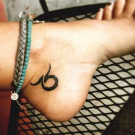 Taurus zodiac tattoo design on ankle ideas for girls Taurus Ankle Tattoo, Small Taurus Tattoo For Women, Small Taurus Tattoo, Taurus Tattoo For Women, Taurus Symbol Tattoo, Taurus Bull Tattoos, Taurus Constellation Tattoo, Tato Ikan Koi, Wrist Bracelet Tattoo