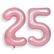 25 Balloons Number, Birthday Party Decorations For Women, 25 Balloons, Helium Number Balloons, Balloon Numbers, 25th Birthday Parties, Detail Design, Anniversary Event, Party Essentials