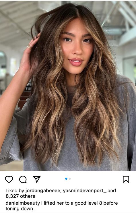 Mariana Hewitt Hair Balayage, Brown Hair With Soft Highlights, Hair Color Ideas For Fair Skin, Blonde Balayage Asian, Dark Brown Hair Balayage, Salt Hair, Balayage Hair Caramel, Growing Your Hair Out, Brown Hair Shades