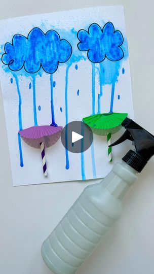 15K views · 380 reactions | ☔️ Rainy Day Crafts☔️. Follow @happytoddlerplaytime for more easy activity and craft ideas for kids. And did you know we’re not just for toddlers (but we do have lots of good stuff for toddlers)!!!

Visit happytoddlerplaytime.com for details on this idea and more ways to keep kids 0-12 years old off screens, busy learning and having fun. | Mandisa Watts | JVKE · clouds Rainy Day Activity For Kids Preschool, Aba Therapy Activities, Rainy Day Activities For Kids, Seasons Activities, Rainy Day Crafts, Aba Therapy, Spring Preschool, Craft Ideas For Kids, Easy Toddler