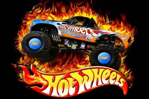 Hot Wheels Wallpapers ·① WallpaperTag Hot Wheels Wallpaper, Bolo Hot Wheels, Monster Truck Cake, Photo Cake Topper, Hot Wheels Party, Hot Wheels Birthday, Truck Cakes, Monster Truck Party, Hot Weels