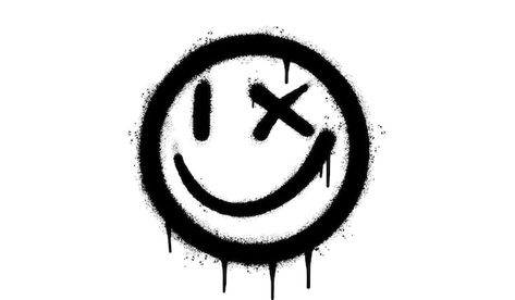 Spray Paint Smiley Face, Face Spray, Flame Art, Graffiti Font, Clear Background, Smiley Faces, Smiling Face, Graffiti Styles, Spray Can