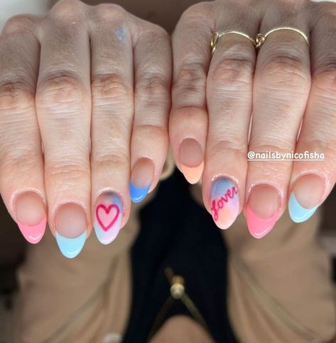 Taylor Swift Nails Lover Inspired, Taylor Lover Nails, Lover Album Nails, Lover Inspired Nails Taylor Swift, Lover Nails Eras Tour, Taylor Swift Lover Nails Inspired, Lover Themed Nails, Lavender Haze Nails Taylor Swift, Taylor Swift Nail Ideas Lover