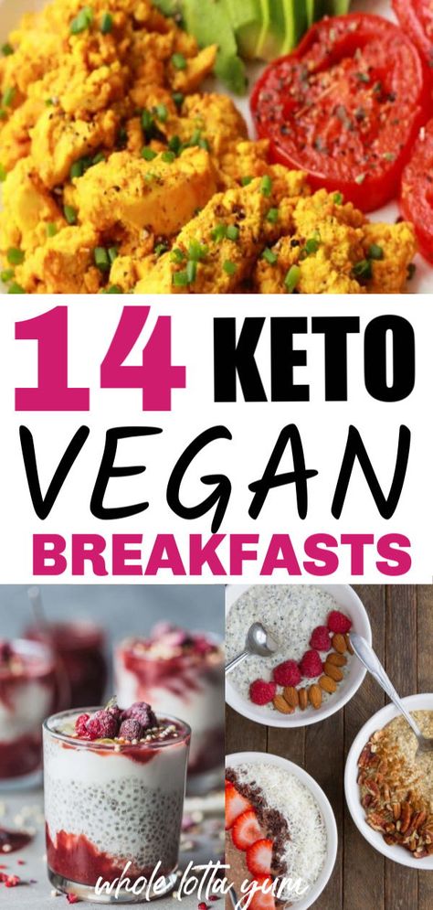 Smoothie Bowl Vegan, Keto Quiche, Keto Breakfasts, Desayuno Keto, Vegan Keto Recipes, Comidas Keto, Vegan Breakfasts, Breakfast Low Carb, Keto Vegan