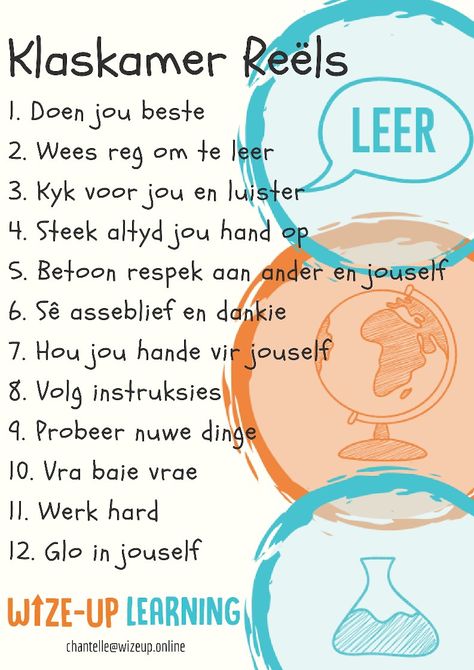 Klaskamer reëls Afrikaans Classroom Posters, Klaskamer Idees Afrikaans, Afrikaans Klaskamer Plakkate, Klaskamer Reels, Afrikaans Plakkate, Afrikaans Worksheets, Mindful Activities For Kids, Grade R Worksheets, Preschool Charts