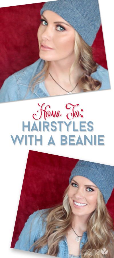 beanie hairstyles Hat Hairstyles For Long Hair, Toque Hairstyles, Beanie Long Hair, Hairstyles Beanie, Easy And Cute Hairstyles, Hairstyles Pinterest, Beanie Hairstyles, Cute Simple Hairstyles, Pinterest Hair