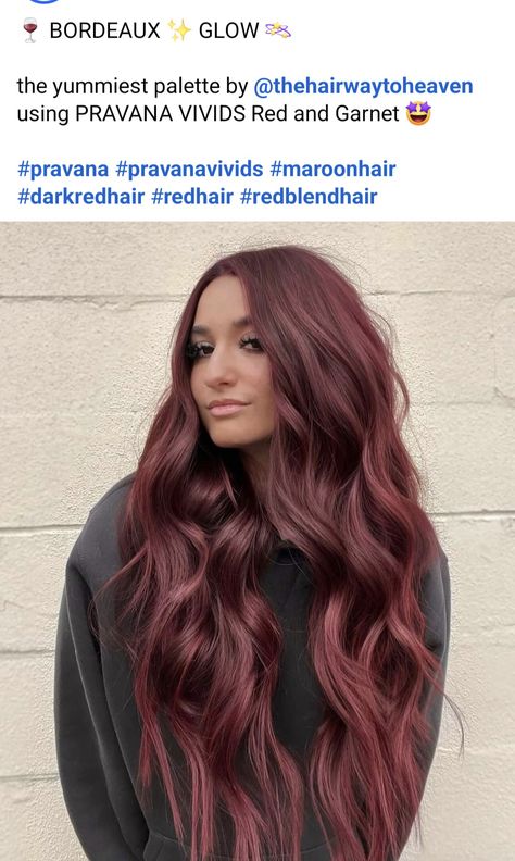 Deep Red And Copper Hair, Deep Red Fall Hair, Dark Red To Light Red Ombre, Vibrant Red Hair Color With Highlights, Burgundy Hair On Fair Skin, Red Formulas Hair, Jaclyn Hill Red Hair, Medium Length Burgundy Hair, Dark Brown Hair With Burgundy