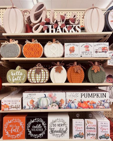 FALL tabletop signs at Hobby Lobby 🍂🍁🍃 #falldecor #hobbylobbydecor #hobbylobby #fall #fallsigns #hobbylobbyfinds #instadaily #dailyfinds #instafinds #instafb #autumn #fyp #foryou #instagood #pumpkinspiceseason #pumpkinseason #sweaterweather #almostfall #issummeroveryet Fall Decor Hobby Lobby, Hobby Lobby Fall, Hobby Lobby Decor, Apple Farm, Tabletop Signs, Pumpkin Spice Season, Fall Decoration, Pumpkin Seasoning, Fall Signs