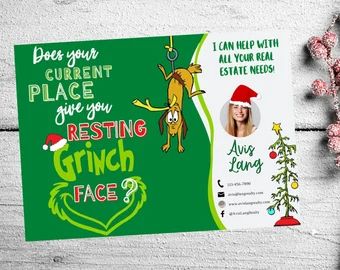 Valentine recipe real estate postcards | Etsy Real Estate Christmas Marketing, Christmas Real Estate, Realtor Advertising, Santa Phone, Canva Marketing, Grinch Tree, Christmas Marketing, Realtor Social Media, Real Estate Postcards