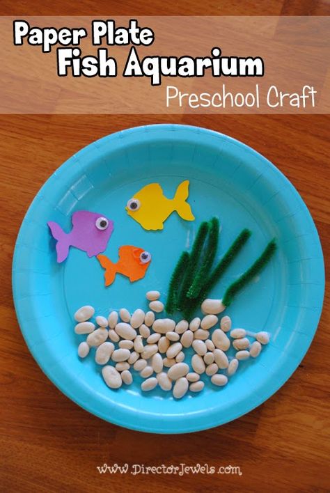 Aquarium Preschool, Paper Plate Fish, Aquarium Craft, Plates Ideas, Easy Preschool Crafts, Preschool Craft, Vbs Crafts, Fish Crafts, Fish Aquarium