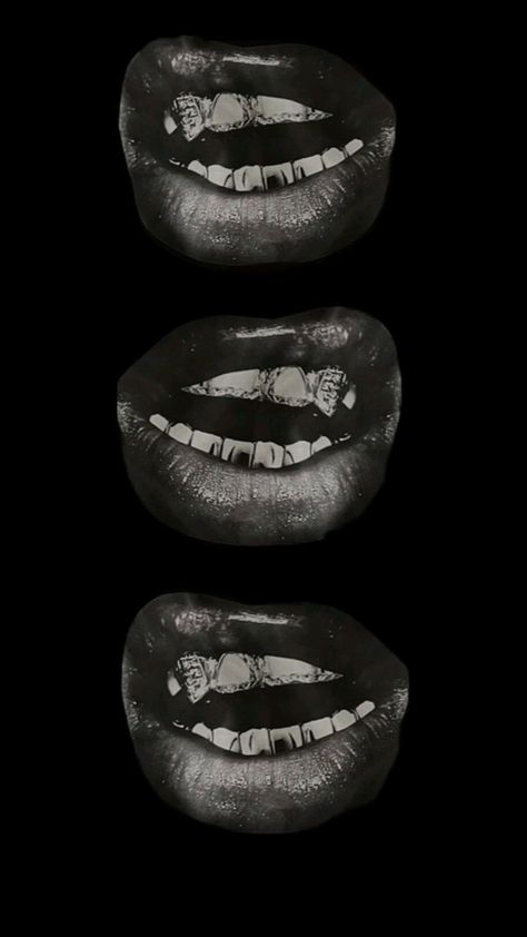 Vampire Teeth Wallpaper, Screaming Lips Png B&w, 2000s Aesthetic Black And White, Lips Photo Aesthetic, Chic Wallpaper Iphone, Lip Pictures Aesthetic, Lips Aesthetic Wallpaper, Mouth Wallpaper, Lips Aesthetic