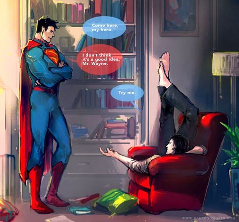 Superman Batman Superman Love, Superman X Batman, Superman X, Univers Dc, Batman Funny, Dc Comics Artwork, Dc Memes, Damian Wayne, Batman Vs Superman