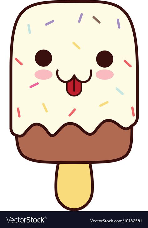 Ice Cream Cartoon Drawing, Ice Cream Kartun, Ice Cream Cartoon Cute, Kc Wallpaper, Ice Cream Drawing For Kids, Ice Cream Kawaii, Lover Drawing, Happy Icon, Ice Cream Drawing