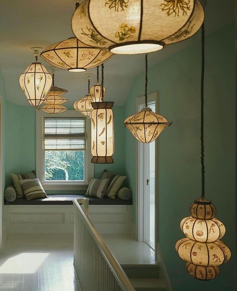 Muriel Brandolini, Beautiful Lanterns, Moroccan Lighting, Japanese Lanterns, Famous Designer, Textile Designs, Chinese Lanterns, Design Del Prodotto, Green Cleaning