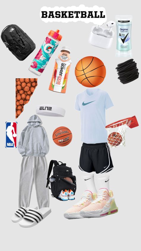 Sports Bag Essentials, Basketball Game Outfit Women, Basketball Game Outfit, Basketball Bag, Basketball Tips, Cute Nike Outfits, Basketball Quotes, Basketball Clothes, Love And Basketball