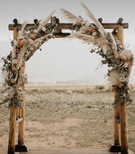 Custom Wedding Arch, Boho Arbor Wedding, Diy Arbor Wedding, Andalusia Wedding, Wedding Arbor Ideas, Wedding Arbor Decorations, Portico Entry, Rustic Wedding Arch, Ceremony Arches