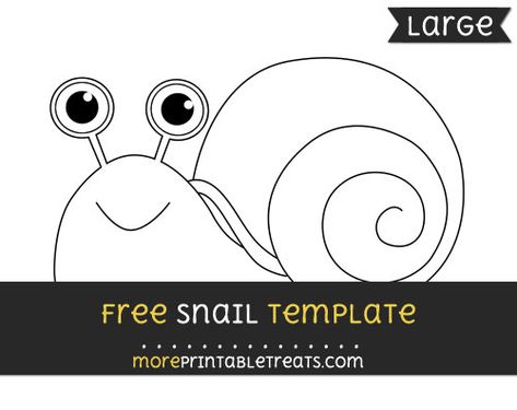 Free Snail Template - Large Snail Template Free Printable, Snail Template, Insect Study, Snail Craft, Dr Seuss Crafts, Seuss Crafts, Garden Kids, 1st Grade Worksheets, Free Preschool