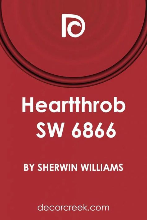 Heartthrob SW 6866 Paint Color by Sherwin Williams Light Oak Flooring, Light Oak Floors, Red Paint Colors, Trim Colors, Red Words, Walnut Furniture, Oak Flooring, Red Paint, Oak Floors