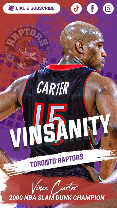 The Vinsanity Vince Carter Highlights Basketball Memes, Vince Carter, Shooting Guard, Basketball Hoops, Basketball Pictures, January 26, Toronto Raptors, Basketball Player, Slam Dunk