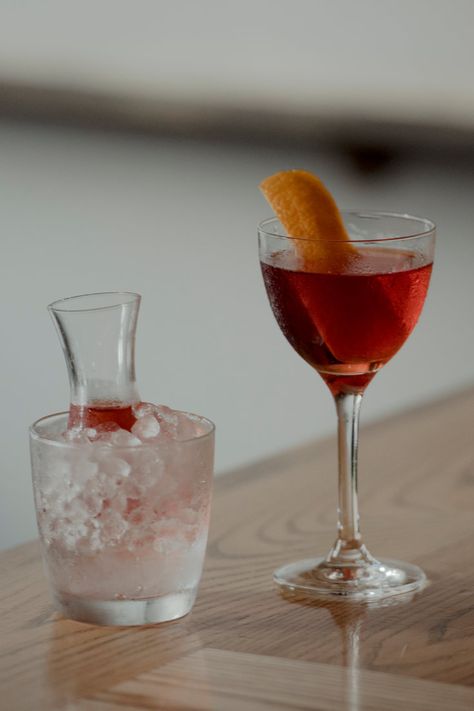 Mezcal Negroni Recipe - NYT Cooking Mezcal Negroni, Negroni Recipe, Sweet Vermouth, Nyt Cooking, Whiskey Cocktails, Angostura Bitters, Chamomile Tea, Vermouth, Negroni