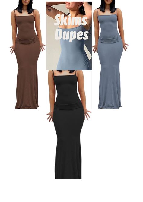 Looking for a sexy summer maxidress that won't break the bank? Look no further than the Skims Dress dupe! Made from lightweight and breathable fabric, this maxi dress is perfect for any hot summer day. The sexy bodycon style is sure to flatter enhance all your best features. See the link below for colour and size options. Long Dress Tight, Dress Amazon, Bodycon Maxi Dress, Dress Tight, Bodycon Style, Sleeveless Long Dress, Bodycon Maxi Dresses, Summer 3, Bodycon Fashion