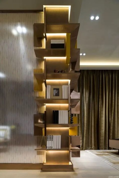 How to Hide a Pillar in a Living Room - Column Decor Ideas - Bark and Chase Pillar In Living Room, Interior Column Design, Column Design Interior, Column Design Ideas, Column Decoration Ideas, Interior Pillars, Column Decor, Columns Interior, Column Cladding