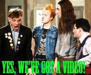 Vyvyan gets so aggravated when everyone keeps on asking him if they've got a video! Rik Mayall, The Young Ones, Classic Comedies, British Comedy, Comedy Tv, Old Tv, Fashion Images, Tv Programmes, Classic Tv