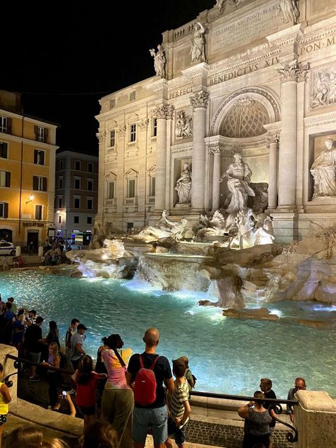 Fake Profile, Roman Holiday, Trevi Fountain, Rome Italy, At Night, Rome, Around The Worlds, Italy, Collage