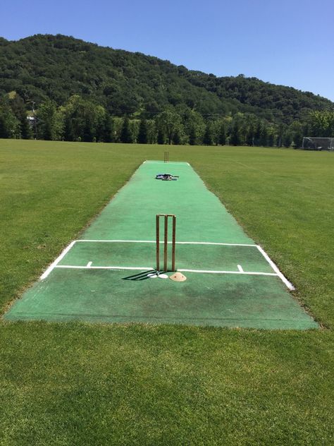 Our cricket pitch all ready for play!! #cricket #california #winery #kirigincellars Cricket Aesthetic, Cricket Pitch, Cricket Field, Cricket Nets, English Notes, Sport Aesthetic, London Wallpaper, California Winery, Cricket Tips