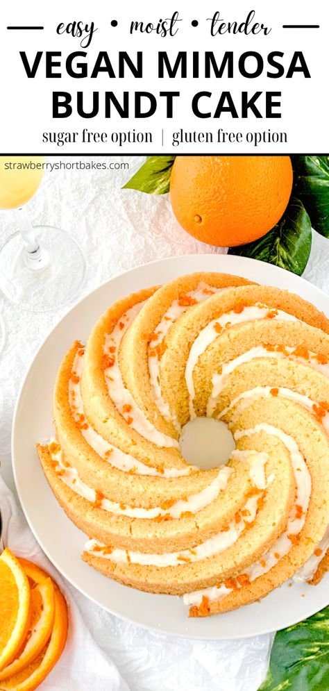 Orange Bunt Cake, Bundt Cake Gluten Free, Mimosa Cake, Gluten Free Bundt Cake, Gluten Free Desserts Healthy, Cake Gluten Free, Cake Form, Gluten Free Cookie Recipes, Mini Bundt Cakes