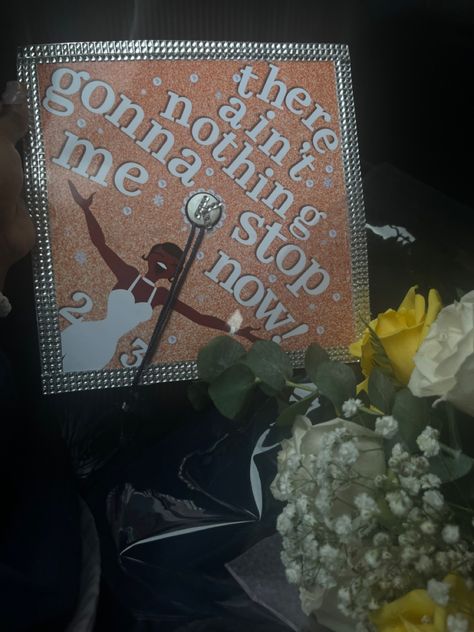 Grad Cap Ideas Princess And The Frog, Graduation Cap Designs Princess And The Frog, Princess Tiana Grad Cap, Tiana Grad Cap, Tiana Graduation Cap, Princess Tiana Graduation Cap, Princess And The Frog Graduation Cap, 2enior Ye4r, Prom Poster