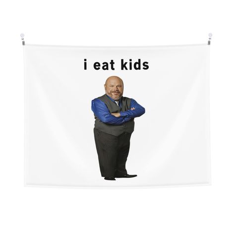 PRICES MAY VARY. 💖【Quality Material】 "I Eat Kids Bertram Tapestry" made of 100% polyester, bright colors, durable, lightweight, skin-friendly, soft texture, easy to hang or pack. 💖【Usage Scenarios】 We offer 2 sizes: [30 x 40 inch(76 x 100 cm), 40 x 60 inch(100 x 150 cm),]. Different usage scenarios, suitable for bedroom, college dorm, living room, classroom, office, outdoor, music, camping. 💖【ACCESSORY STRUCTURE】 "I Eat Kids Bertram Tapestry" (lock edge), with 2 barb clip and 3 no trace nail Burtrum From Jessie Tapestry, Bertram Tapestry, I Eat Kids Bertram, Things To Trace, I Eat Kids, College Dorm Living Room, Cute Kids Room, Wall Blanket, Funny Banner