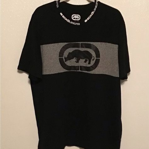 ECKO UNLTD men’s tee shirt black XL Ecko Unltd Outfit, Twd Fashion, Black Tee Shirt, Ecko Unlimited, Thrift Finds, Beautiful Clothes, Dream Wardrobe, Shirt Outfit, Black Tee