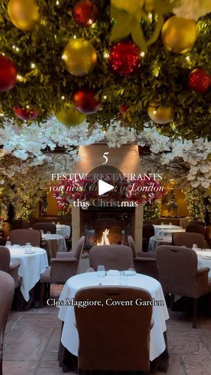 81K views · 204 reactions | 5 festive restaurants you must visit in London this Christmas 🎄 🍴 which one of these is on your list? ✨ #londonrestaurants #prettylittlelondon #christmas #christmasinlondon | Prettylittlelondon Christmas Restaurant, London Christmas, London Restaurants, Covent Garden, In London, You Must, Restaurant, London, Festival