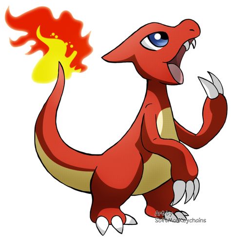 Yo Charmeleon! by SoftMonKeychains on DeviantArt Pokemon Salamence Art, Charmeleon Pokemon Drawing, Pokemon Red And Yellow, Charmeleon Pokemon, Pokemon Fire Red, Charmander Charmeleon Charizard, Fire Type Pokémon, Pokemon Moon, Pokemon Dragon