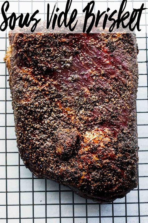 Sous Vide Brisket, Sous Vide Recipes Beef, Brisket Dry Rub, Sous Vide Cooking Times, Instant Pot Sous Vide, Sous Vide Chicken Breast, Brisket Seasoning, Anova Sous Vide, Brisket Oven